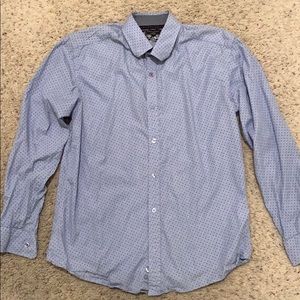 Mens light purple button down dress shirt